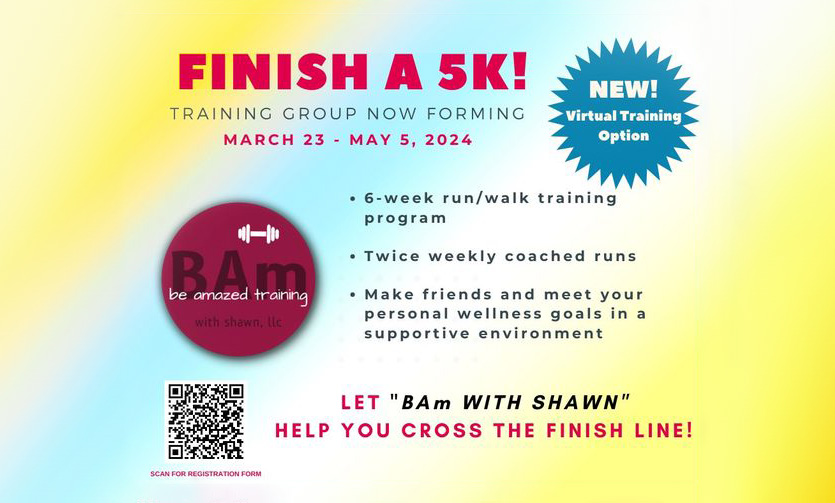 Finish a 5K! The Running Depot's training group is forming for March 23, 2024 through May 5, 2024.