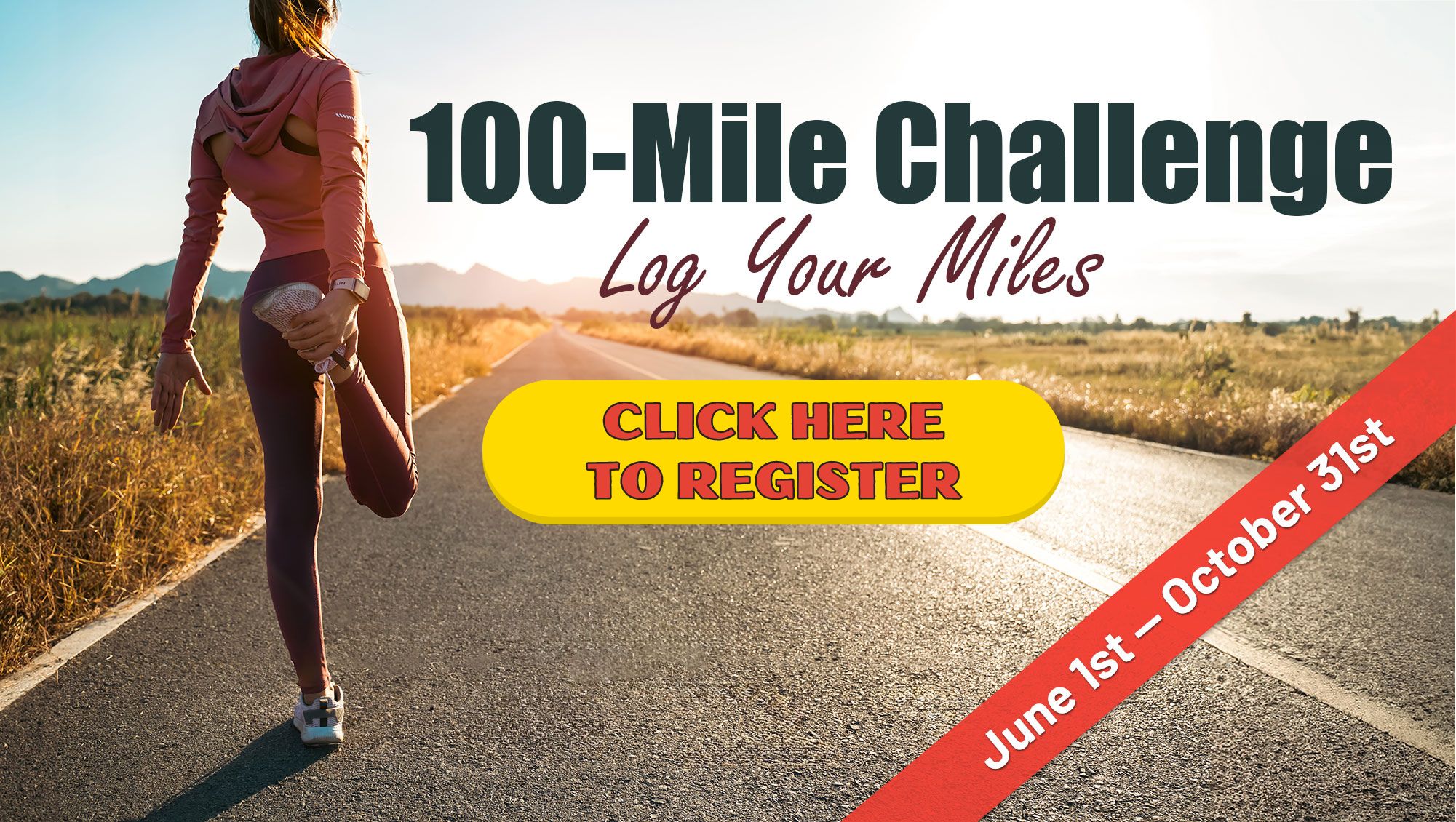 Log your miles for the 100 Mile Challenge!